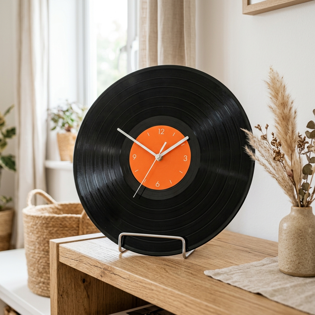 Vinyl Clock